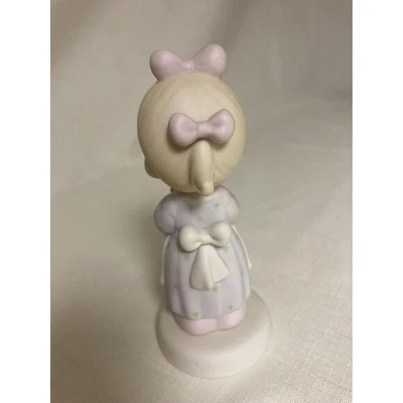 Vtg Precious Moments Maternity Pregnancy Figurine Good Lord Always Delivers 1989